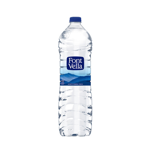 FONT VELLA Agua mineral botella de 1,5 l.