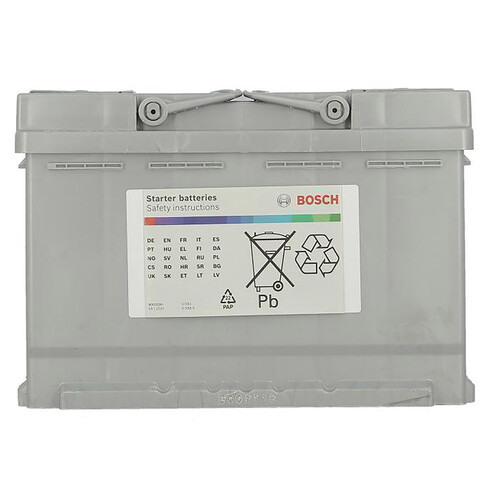 Batería de coche 70Ah BOSCH AGM, arranque 760A,12V,