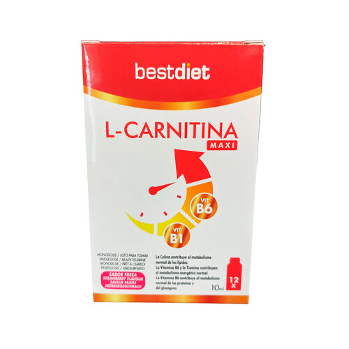 BEST DIET L-carnitina maxi 12 sticks 120 ml.