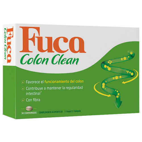 FUCA Complemento alimenticio que ayuda al correcto funcionamiento del Colon FUCA Colon clean 30 comprimidos.