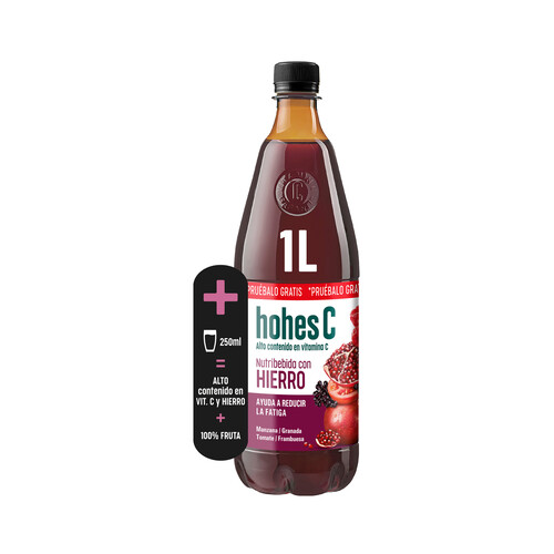 HOHES C Zumo multifrutas nutricional con extra de hierro y vitamina C HOHES C 1 L.