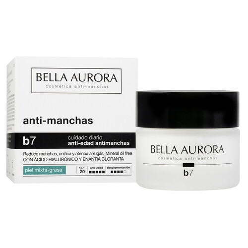 BELLA AURORA Crema anti-edad antimanchas B7 para piel mixta y grasa BELLA AURORA 30 ml.