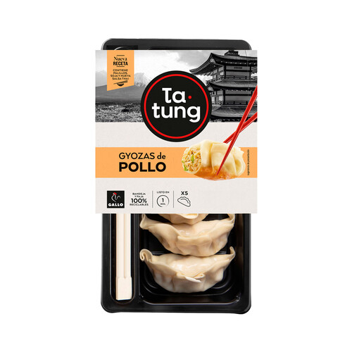 TA-TUNG Dim Sum Gyozas de pollo, listas para calentar y comer TA-TUNG 144 g.