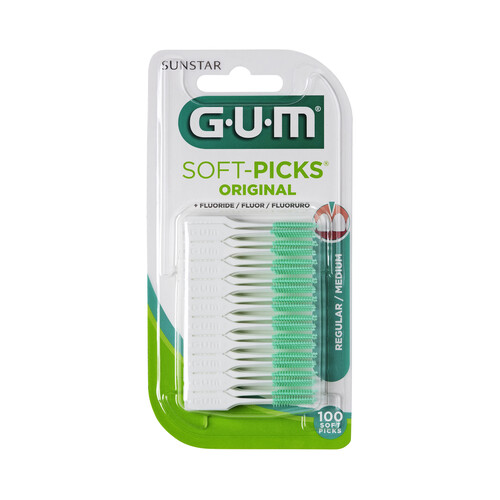 GUM Palillo interdental regular con flúor GUM Soft-picks original 100 uds.