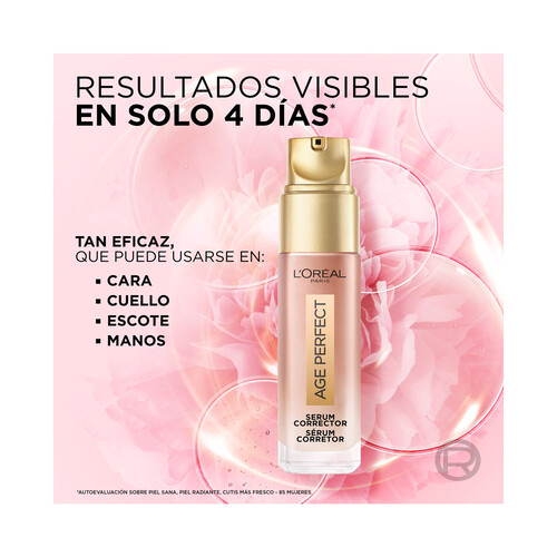 L´ORÉAL PARIS Age perfect Serúm corrector acción rapida anti-manchas, para pieles maduras 30 ml.