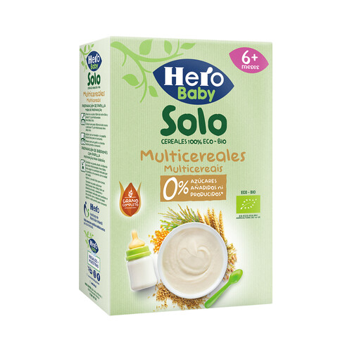 HERO Solo Papilla de multicereales para bebés a partir de 6 meses ecológico 300 g.