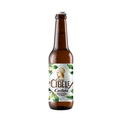 LA CIBELES Cerveza castaña botella 33 cl.