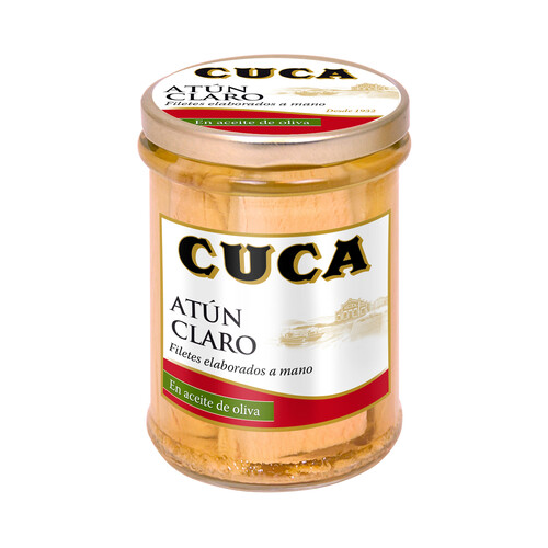 CUCA Filetes de atún en aceite de oliva (elaborados a mano) 180 g.