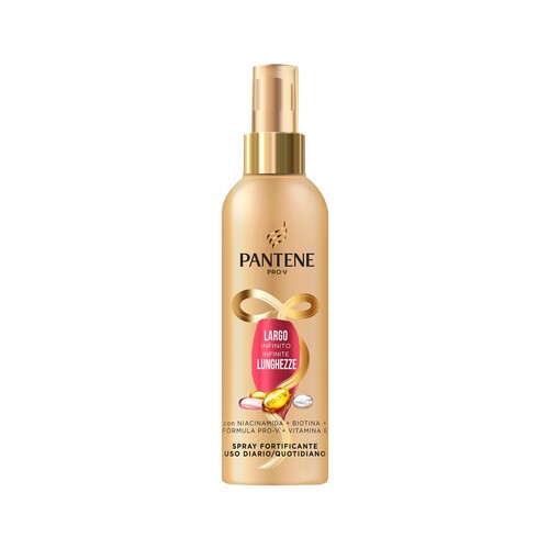 PANTENE Spray fortificante sin aclarado, de uso diario PANTENE Largo infinito 200 ml.