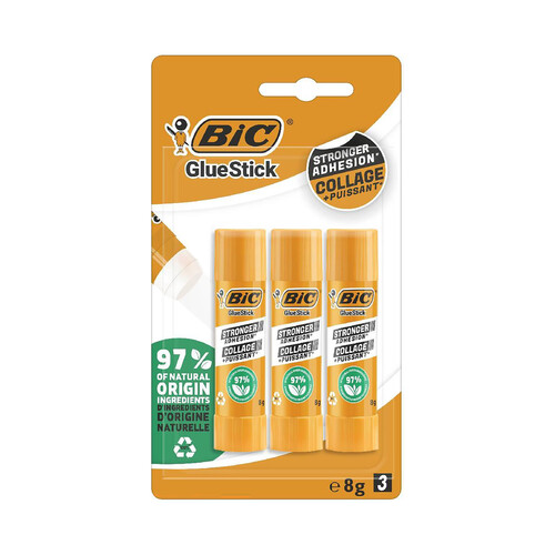 Pegamento en barra BIC pack 3uds, 