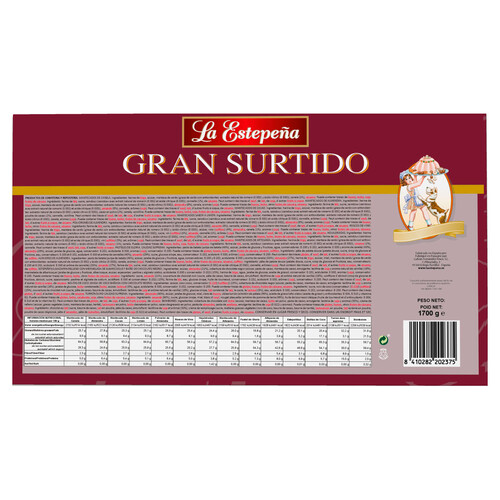 LA ESTEPEÑA Surtido  de dulces navideños 1700 g.