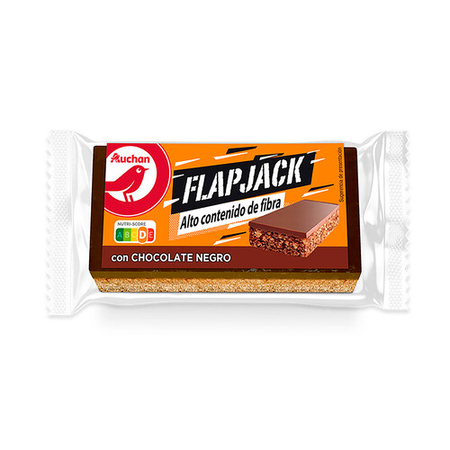 Barrita de avena energética con chocolate negro PRODUCTO ALCAMPO FLAPJACK 50 g.