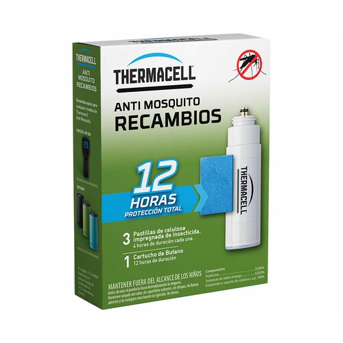 Recambio 12h de protección antimosquitos, THERMACELL.