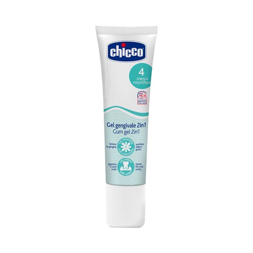 CHICCO Gel gingival 2 en 1 a partir de 4 meses 30 ml.