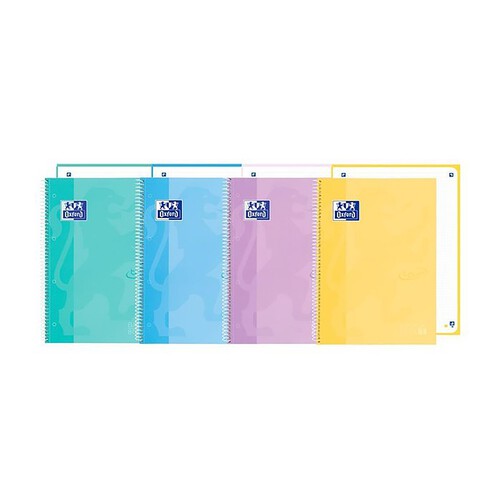 Cuaderno punteado OXFORD A5+ 80H, 5X5 colores surtidos.