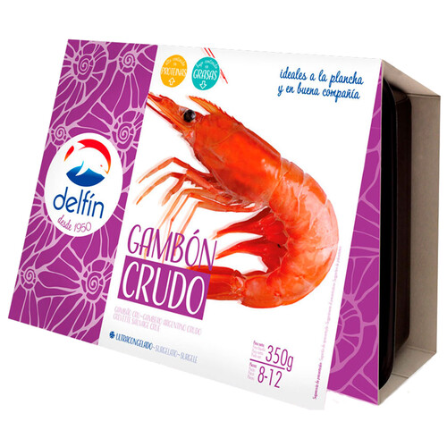 DELFÍN Gambones 8/12 crudos y ultracongelados DELFÍN 400 g.