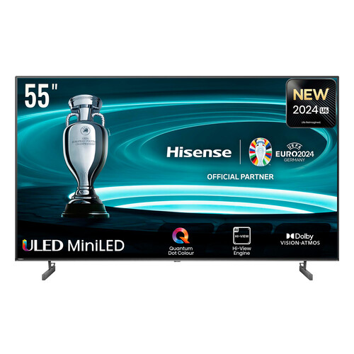 Televisión 139,7 cm (55) QLED-MINILED HISENSE 55U6NQ, 4K, Ultra HD, Smart TV, VIDAA, HDR10+.