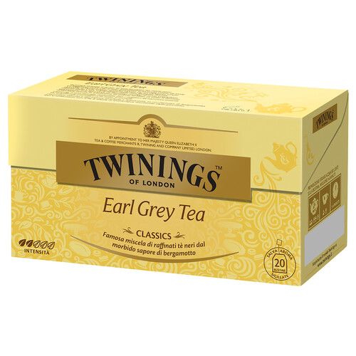 TWININGS Té Earl Grey 20 uds 40g