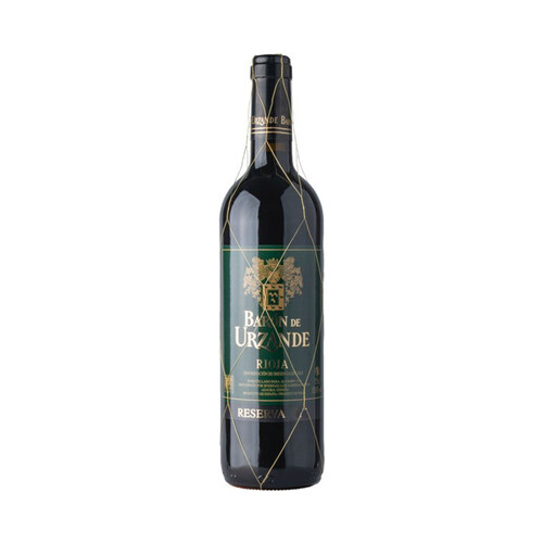 BARON DE URZANDE  Vino tinto reserva con D.O. Ca. Rioja botella 75 cl.