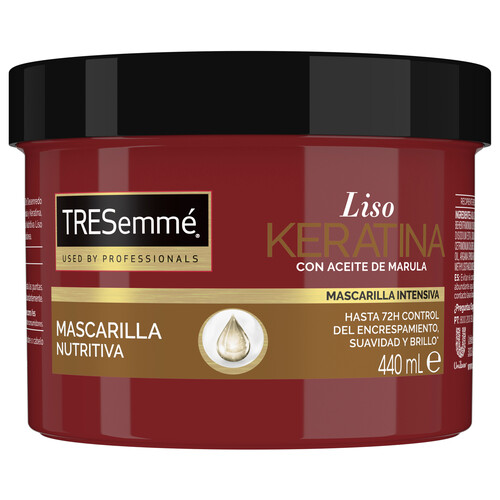 TRESEMMÉ Mascarilla nutritiva intensiva para cabellos encrespados y sin brillo TRESEMMÉ Liso keratina 440 ml