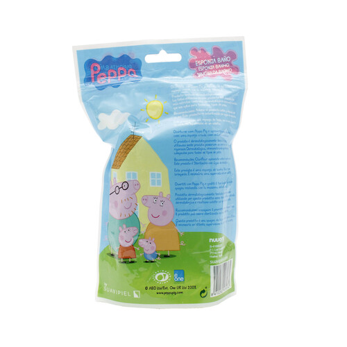 SUAVIPIEL Esponja de baño infantil, apta para todo tipo de pieles SUAVIPIEL Peppa pig.