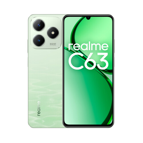 REALME C63 Jade Green, 8GB+256GB, pantalla HD+, móvil 17,11cm (6,74).