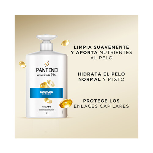 PANTENE Pro-v Cuidado clásico Champú hidratante para cabellos normales y mixtos 1 l.