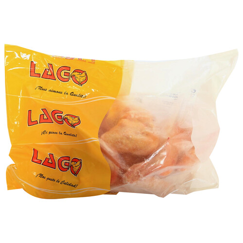 LAGO Alas de pollo blanco congeladas LAGO 1 kg.