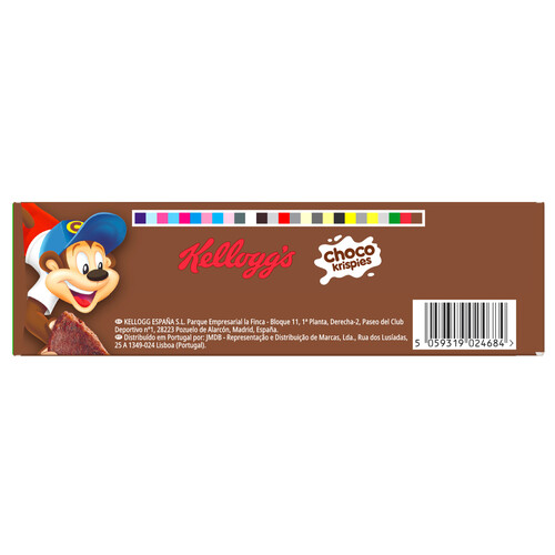 KELLOGG'S Choco krispies Cereales con sabor a chocolate enriquecidos en vitaminas y hierro 330 g.