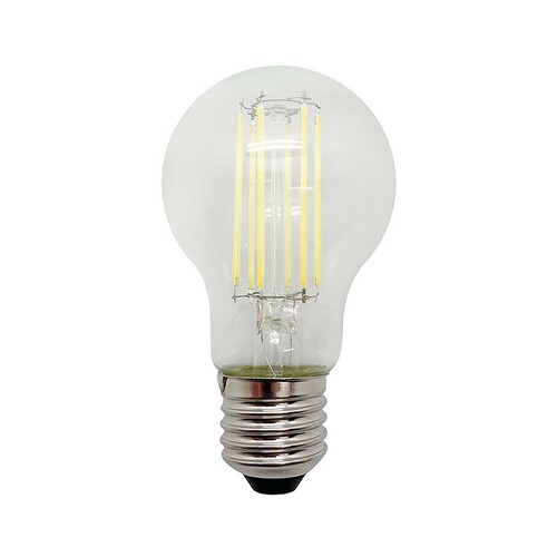 Bombilla Led E27 clase A, 4W=60W, luz cálida, 840lm, cristal transparente, PRODUCTO ALCAMPO