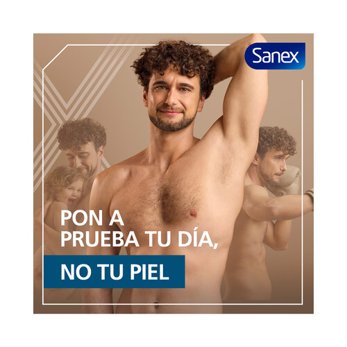 SANEX Men active control Desodorante roll on para hombre con protección anti transpirante de hasta 48 horas 2 x 50 ml.