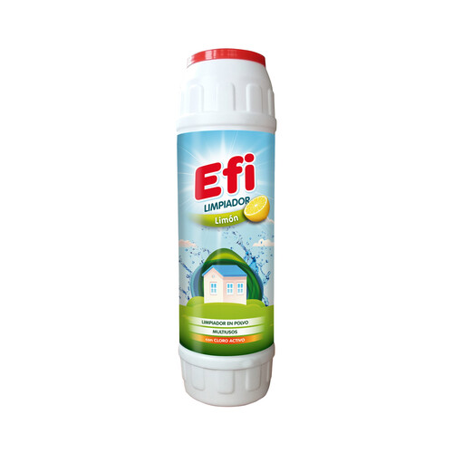 EFI Limpiador en polvo multiusos con cloro activo y aroma a limón 750 g. 