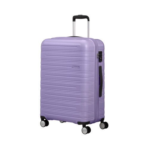 Maleta mediana tipo trolley de 67cm, 8 ruedas, color lavanda, AMERICAN TOURISTER.