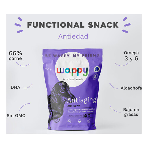 WAPPY Snack functional antiaging 150 g.