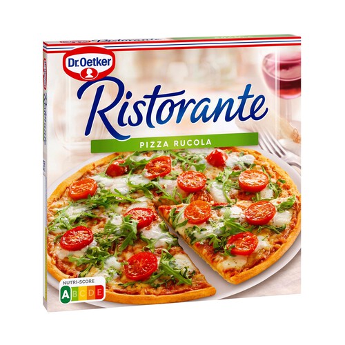 DR. OETKER Ristorante Pizza congelada de masa fina con rúcula y tomates cherry 325 g.