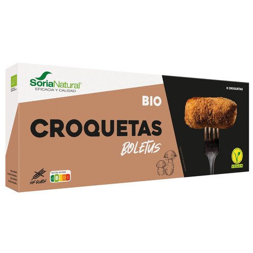 SORIA NATURAL Bio Croquetas de boletus ecológicos 250 g.