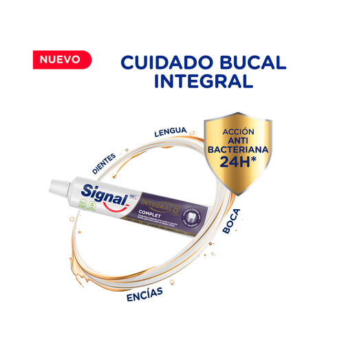 SIGNAL Integral 8 Pasta de dientes para un cuidado bucal integral y una limpieza intensa 3 x 75 ml.