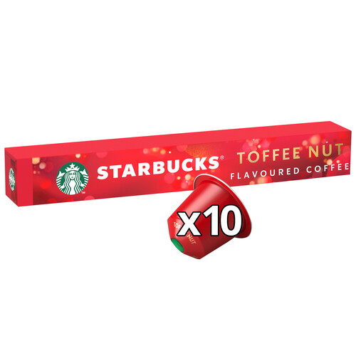 STARBUCKS Café en cápsulas Toffee nut I8, 10 uds 