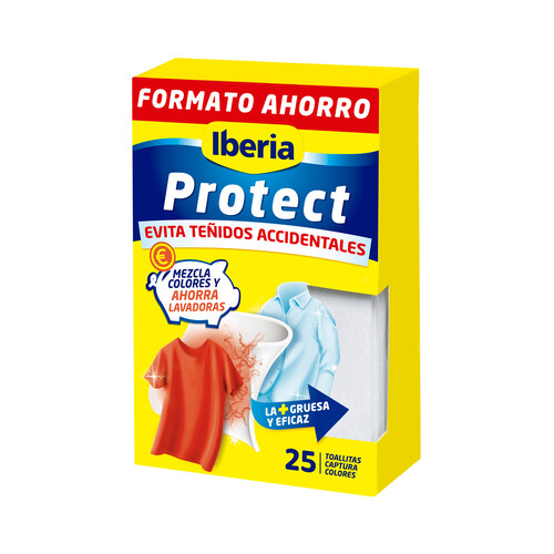 IBERIA Protect Toallitas antidecoloración para lavadoras 25 ud