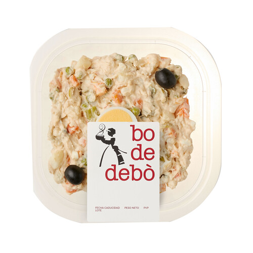 BO DE DEBÓ Ensaladilla rusa con huevo y aceitunas, lista para comer BO DE DEBÓ 300 g.