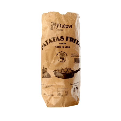 ANIZVI Patatas fritas artesanas en aceite girasol ANIZVI 300 g.