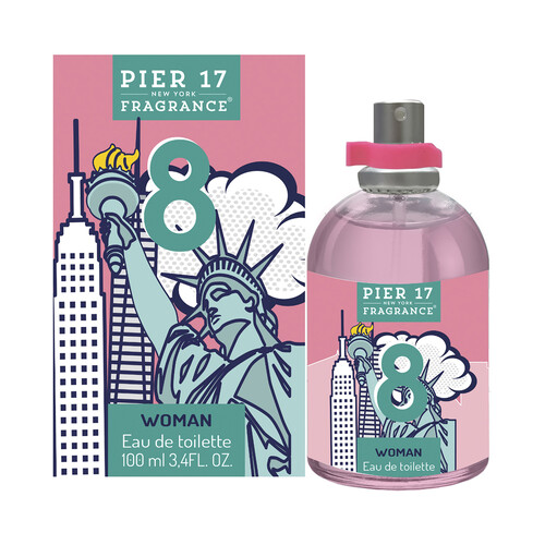 PIER 17 8 Eau de toilette para mujer con vaporizador en spray 100 ml.