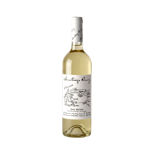 SANTIAGO RUIZ  Vino  blanco con D.O. Rías Baixas botella 75 cl.