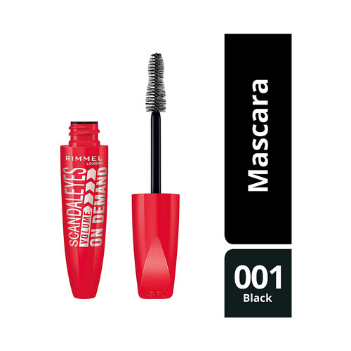 RIMMEL Scandaleyes volume on Demand Tono 001 black Máscara de pestañas con efecto volumen máximo.