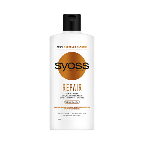 SYOSS Acondicionador reparador para cabellos secos y dañados SYOSS Repair 440 ml.