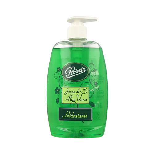 PARDO Jabón de manos líquido, hidratante y con aloe vera PARDO 500 ml.