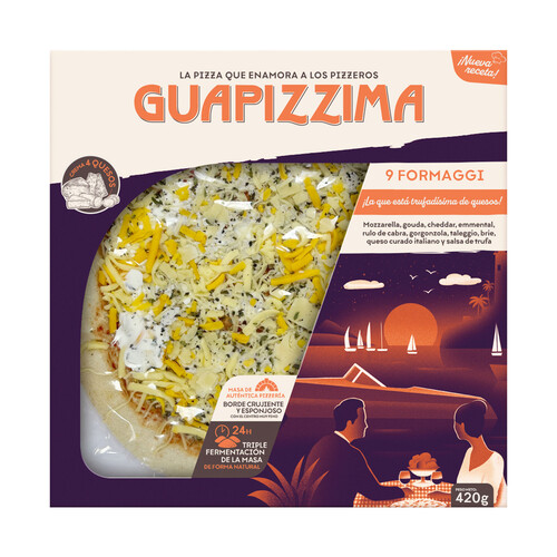 GUAPIZZIMA Pizza 9 formaggi 400 g.