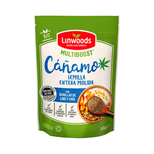 LINWOODS Multiboost Semillas enteras molidas BIO 200 g.