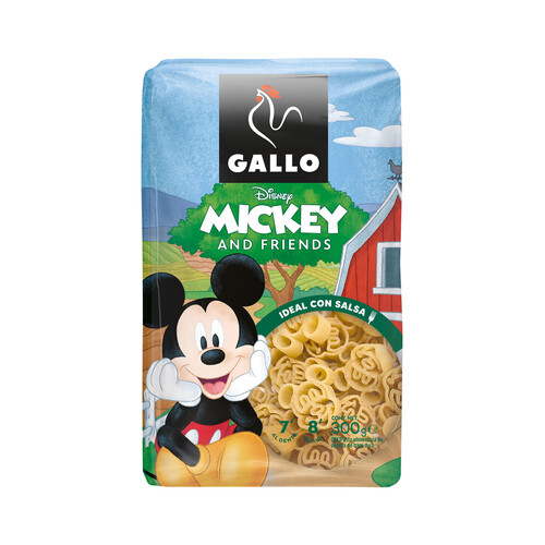 GALLO Mickey and friend Pasta seca con la forma de la cara de Mickey 300 g.