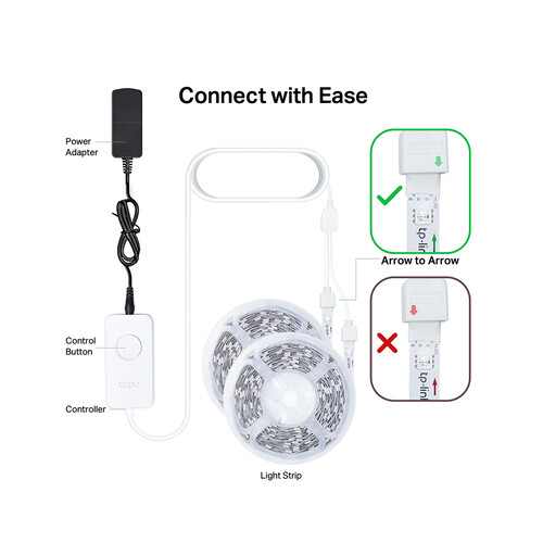 Tira de Luz Led Wifi Inteligente, Multicolor, Regulable 10m TP-LINK TAPO L900-10.